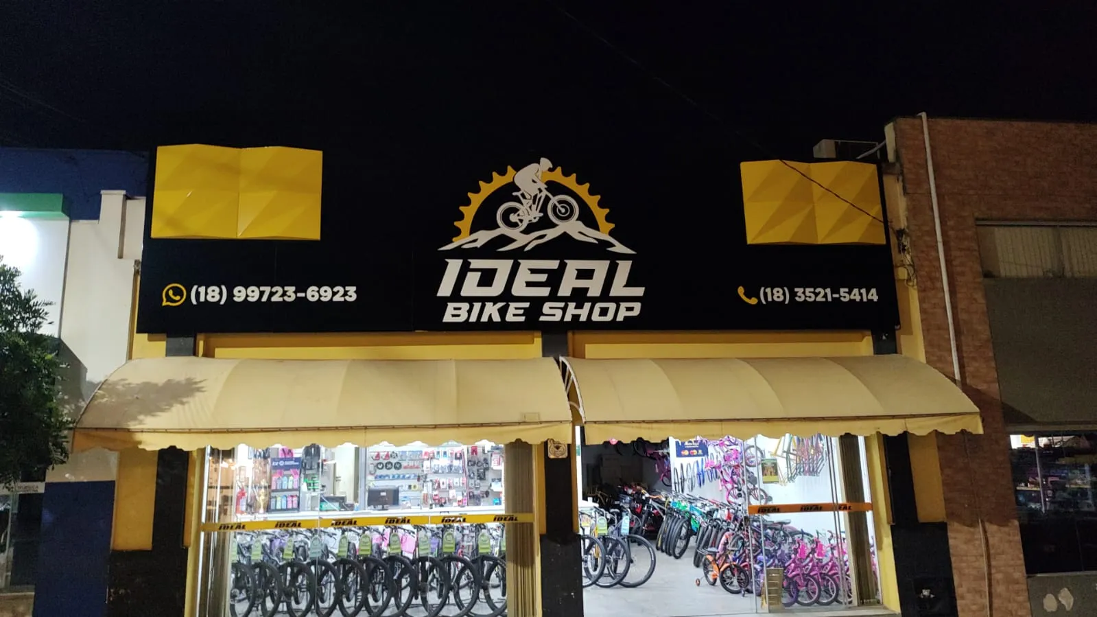 Fachada da Ideal Bike Shop em Adamantina